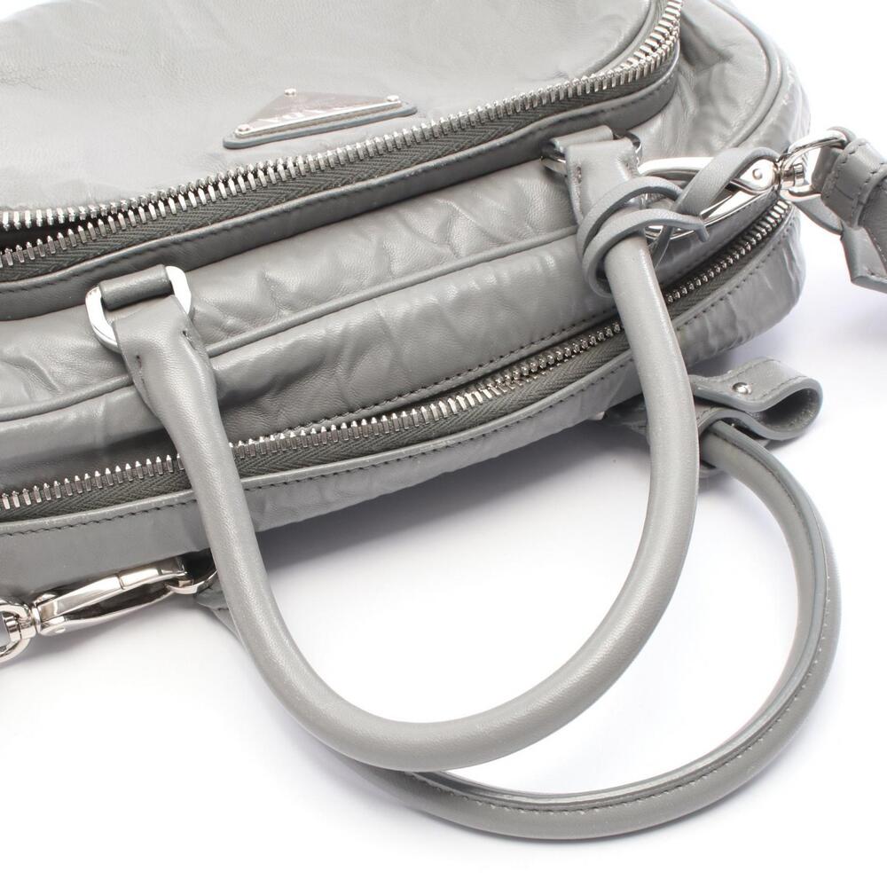 Prada Edition 2001 Nappa Antique leather handbag gray - Picture 4 of 9
